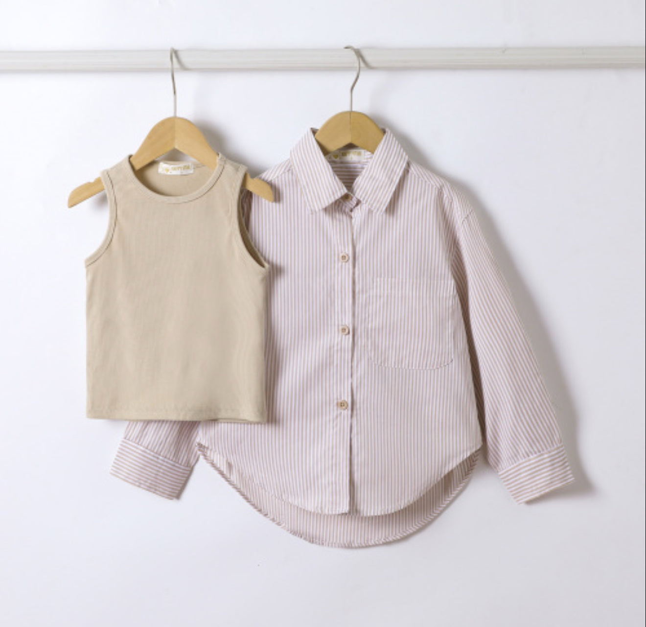 Ensemble chemise rose