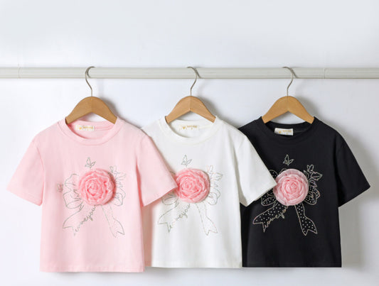 T-shirt avec fleur